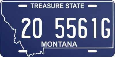 MT license plate 205561G