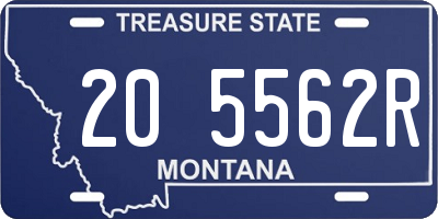 MT license plate 205562R