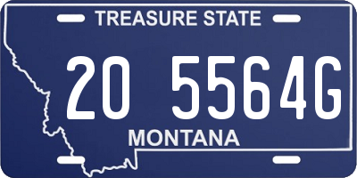 MT license plate 205564G