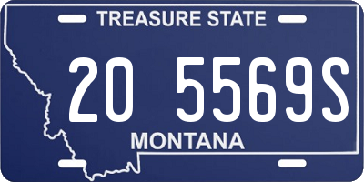 MT license plate 205569S