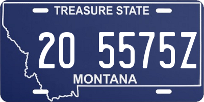 MT license plate 205575Z