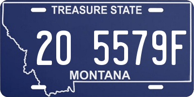 MT license plate 205579F