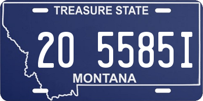 MT license plate 205585I