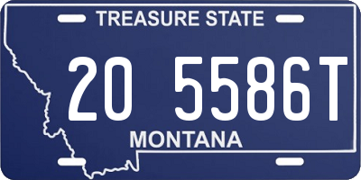 MT license plate 205586T