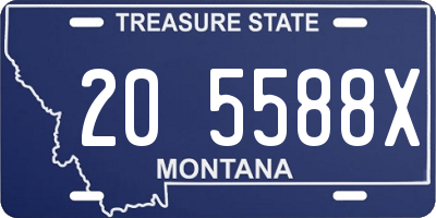 MT license plate 205588X