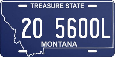MT license plate 205600L