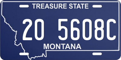 MT license plate 205608C