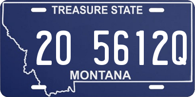 MT license plate 205612Q