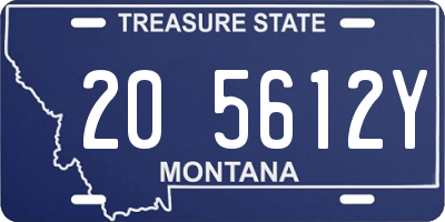 MT license plate 205612Y