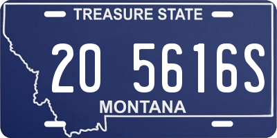 MT license plate 205616S