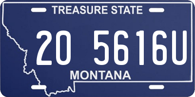 MT license plate 205616U