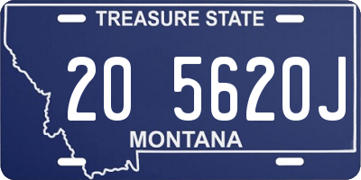 MT license plate 205620J