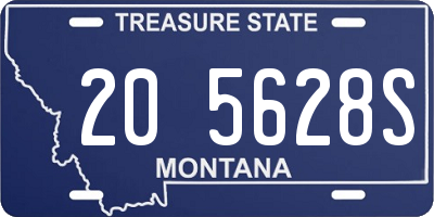 MT license plate 205628S