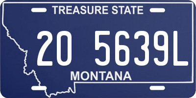 MT license plate 205639L