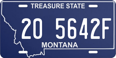 MT license plate 205642F