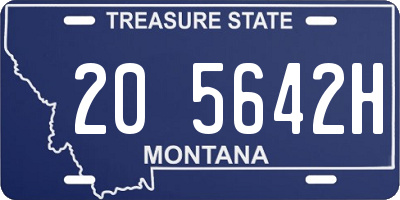 MT license plate 205642H