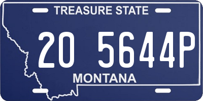 MT license plate 205644P