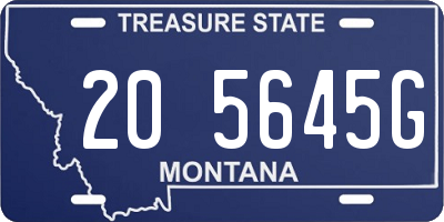MT license plate 205645G