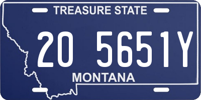 MT license plate 205651Y