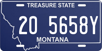 MT license plate 205658Y