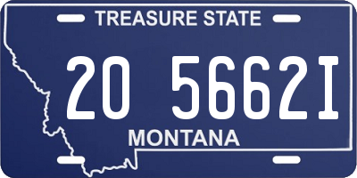 MT license plate 205662I