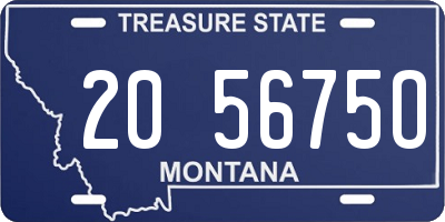 MT license plate 205675O
