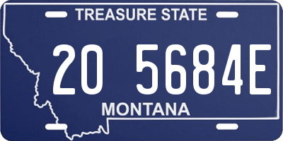 MT license plate 205684E