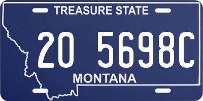 MT license plate 205698C