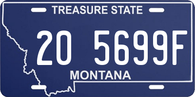 MT license plate 205699F
