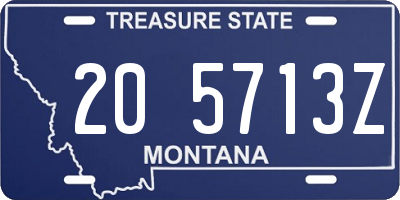 MT license plate 205713Z