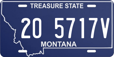 MT license plate 205717V
