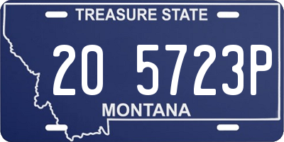 MT license plate 205723P