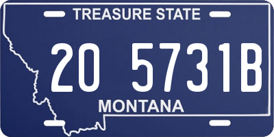 MT license plate 205731B