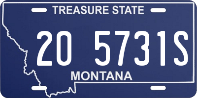 MT license plate 205731S