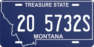 MT license plate 205732S