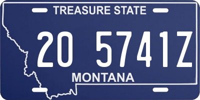 MT license plate 205741Z