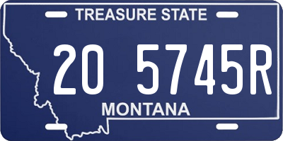 MT license plate 205745R