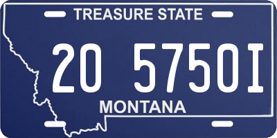 MT license plate 205750I