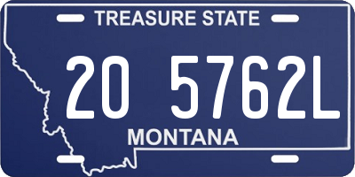 MT license plate 205762L
