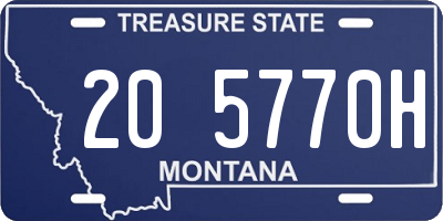 MT license plate 205770H