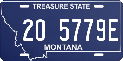 MT license plate 205779E