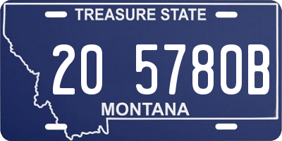 MT license plate 205780B