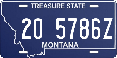 MT license plate 205786Z