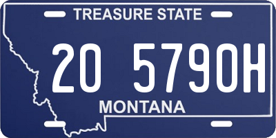 MT license plate 205790H