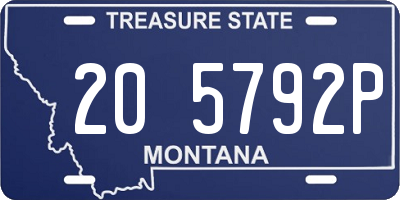 MT license plate 205792P