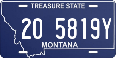MT license plate 205819Y