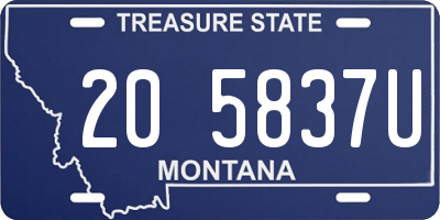 MT license plate 205837U