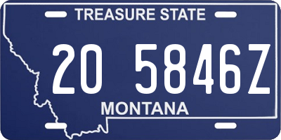 MT license plate 205846Z