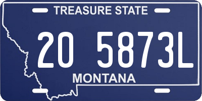 MT license plate 205873L