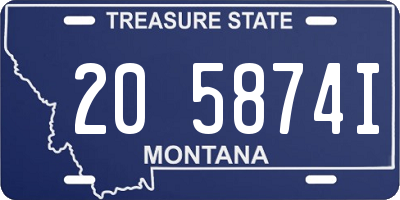 MT license plate 205874I